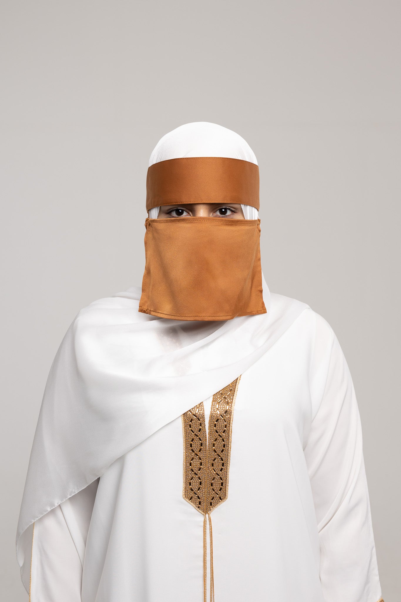 Short Niqab - Canela (Brown)