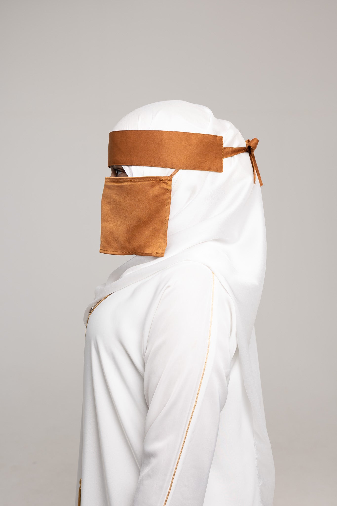 Short Niqab - Canela (Brown)