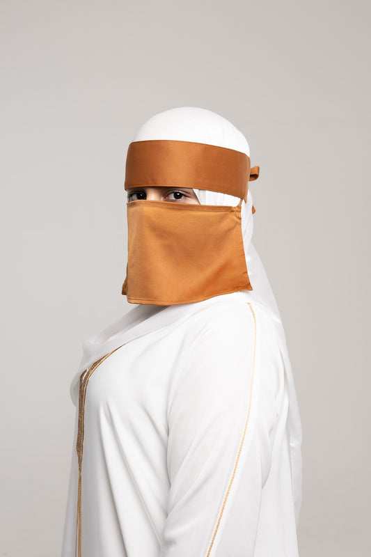 Short Niqab - Canela (Brown)