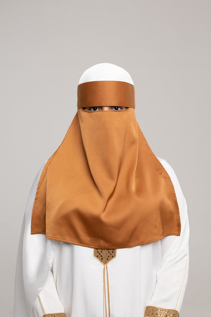 Long Niqab - Canela (Brown)