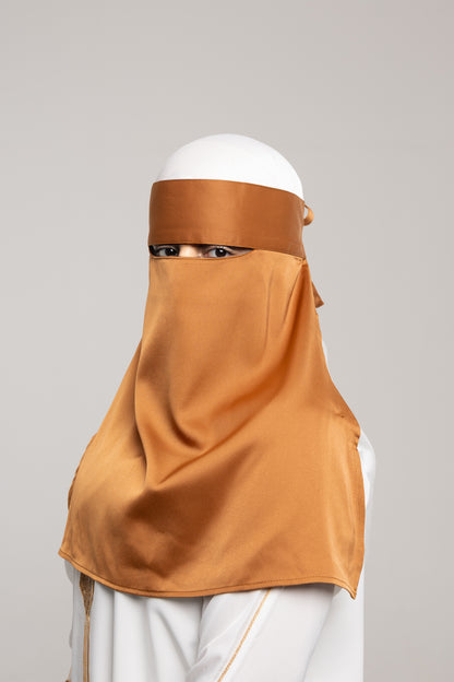 Long Niqab - Canela (Brown)