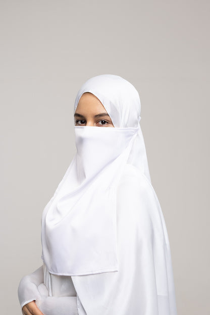 Half Niqab - Perla (White)