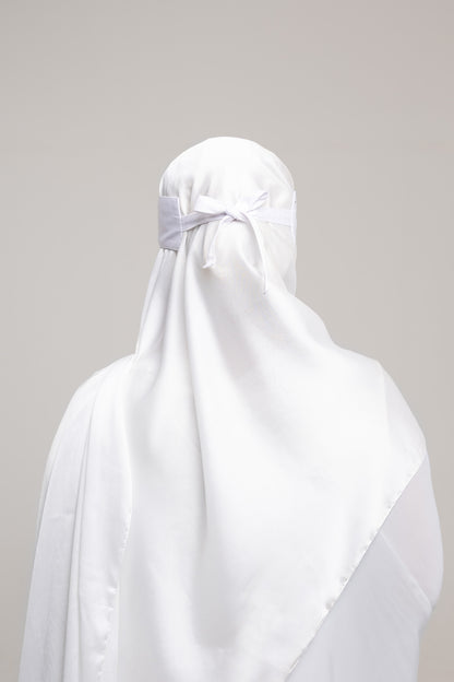 Short Niqab - Perla (White)