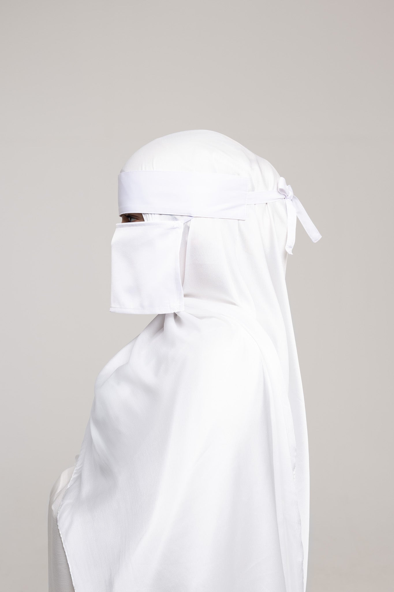 Short Niqab - Perla (White)